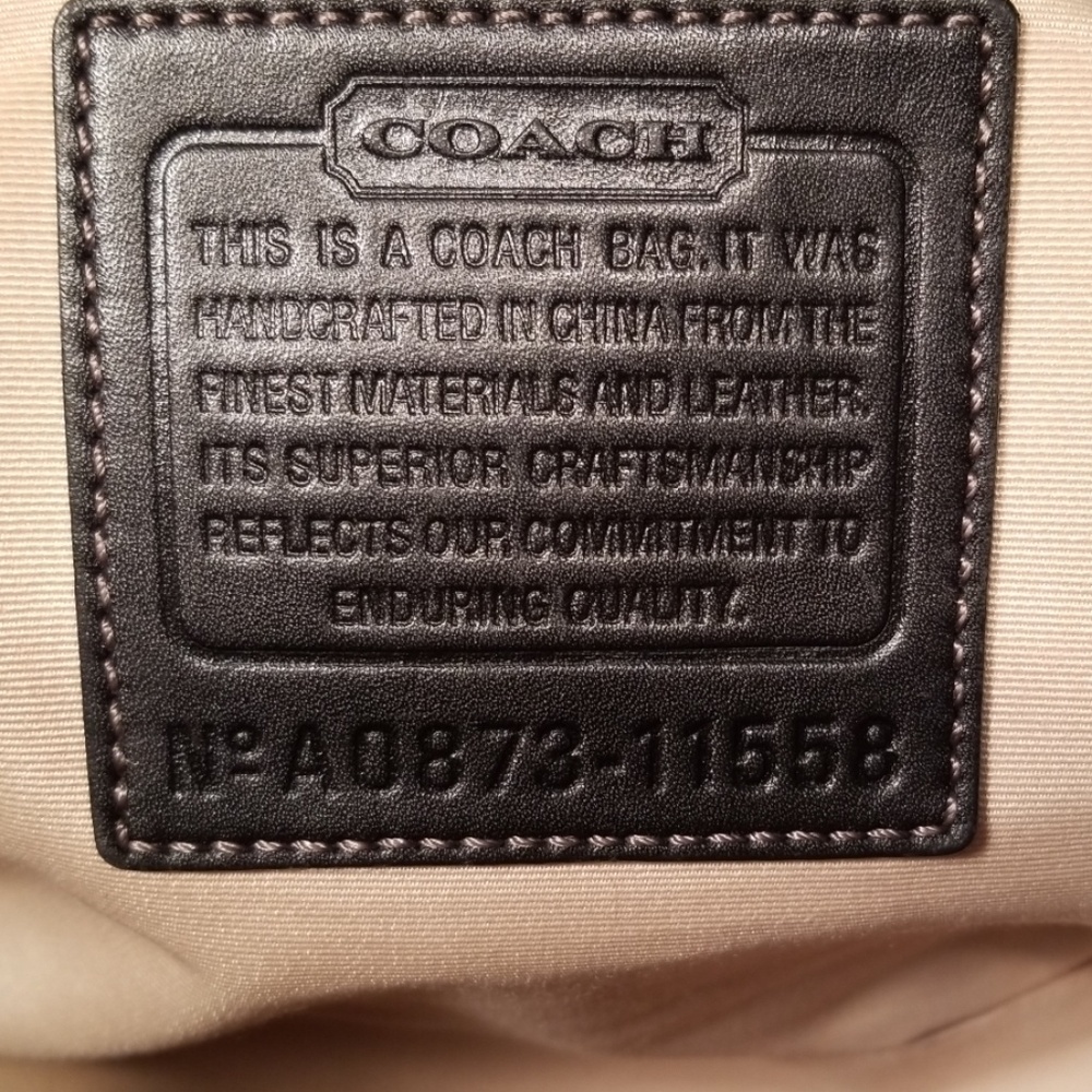 Coach "Rare" Madeline black canvas/leather bag - Picture 8 of 8